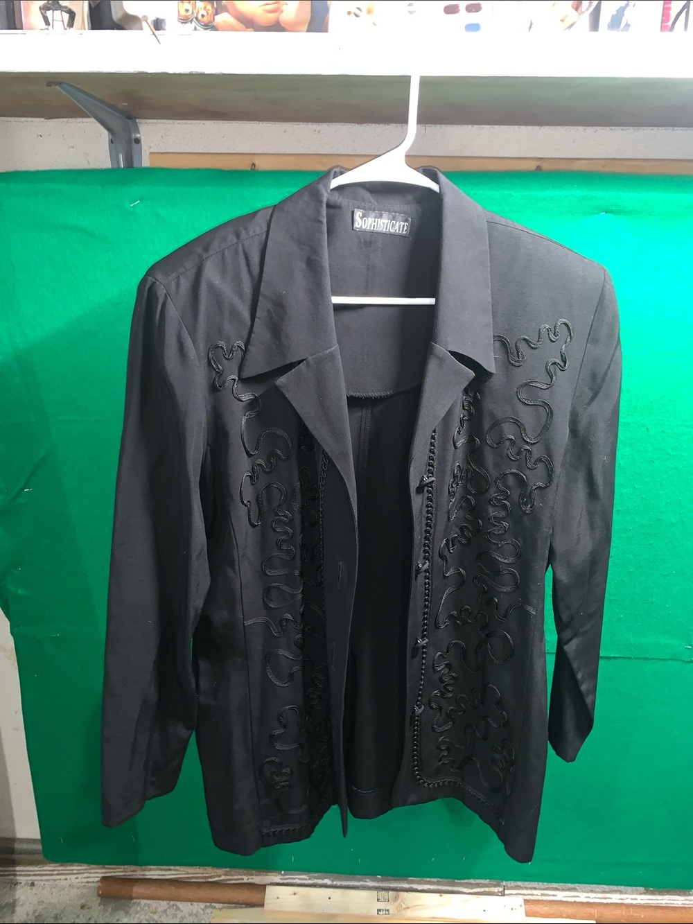 Women's Black Embroidered Jacket